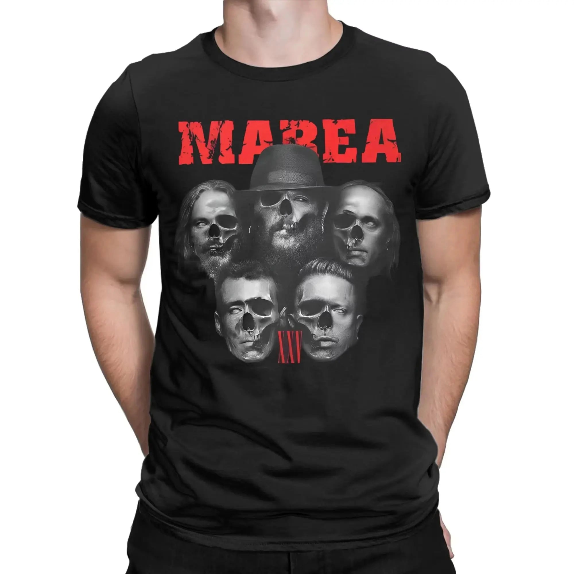 2026 Marea Band rock art T-shirt by SHOPEZRA L.L.C., men's and women's crew neck short sleeve summer T-shirt with fun rock design