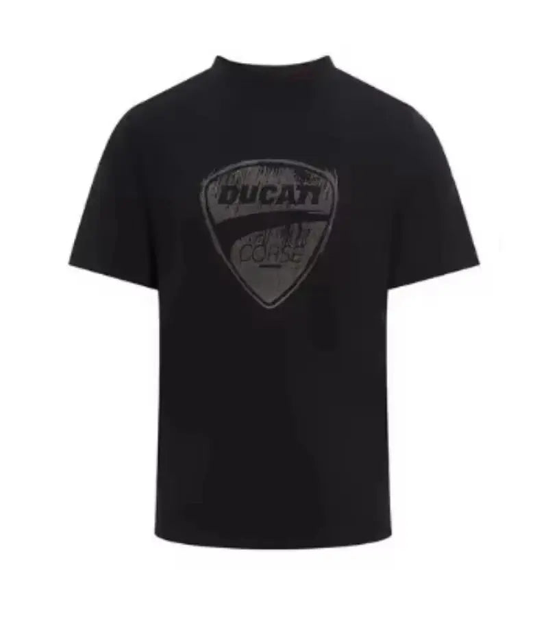Short-sleeved Ducati Moto GP team racing motorcycle rider T-shirt from SHOPEZRA L.L.C. with summer fashion attitude.