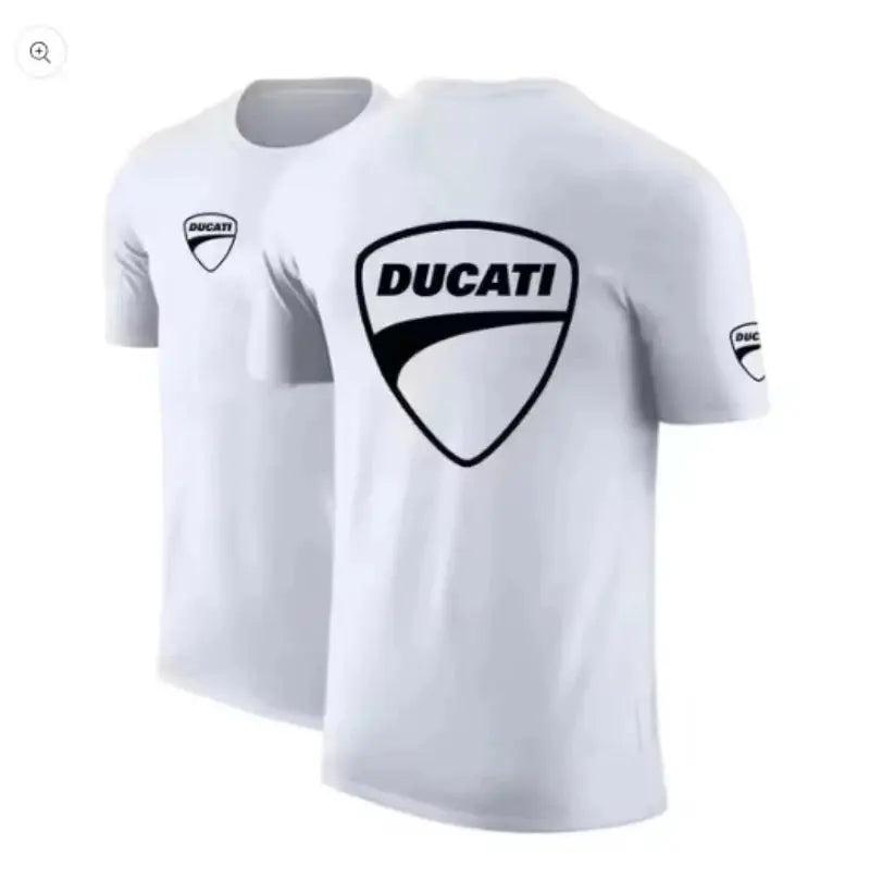 Short-sleeved T-shirt from Shopezra L.L.C., 2026 Summer Fashion Attitude, designed for Ducati Moto GP team motorcycle riders.