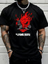 Samurai Hip-hop Trend Print 100% Cotton Men Woment T-shirt Summer Autumn Daily Outdoor Sports Casual Loose Street Short Sleeve by Dropshipman