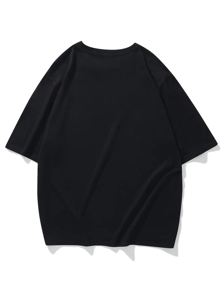 Samurai Hip-hop Trend Print 100% Cotton Men Woment T-shirt Summer Autumn Daily Outdoor Sports Casual Loose Street Short Sleeve SHOPEZRA L.L.C.
