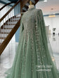 Yellow Saudi Arabian evening dress with high neck, long sleeves, and sparkling sequins, designed as a modest prom gown by SHOPEZRA L.L.C.