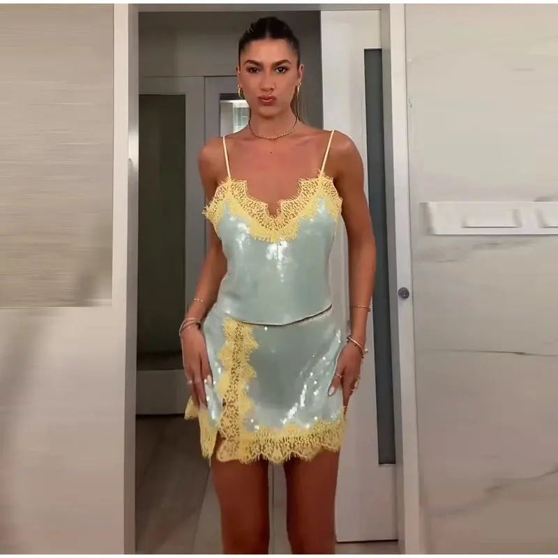 Sexy Lace Up Top Shorts Suit Women Solid Off Shoulder Short  Puff Top Bud Mini Shorts Female 2026 Fashion Summer Set Lady SHOPEZRA L.L.C.