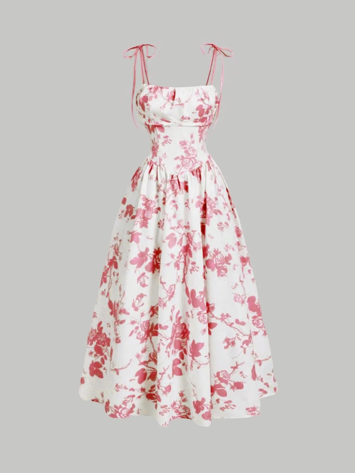 Yellow floral printed sling dress for women, ideal for homecoming, summer, and spring, by SHOPEZRA L.L.C.