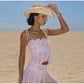 Women Pant Set Sheer Layers Spaghetti Strap Backless Lace Top Straps Solid Loose Straight Elastic Hem Fashion Beach Chic Suits SHOPEZRA L.L.C.
