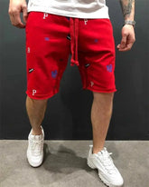 Spring Summer Mens Cotton loose Shorts Streetwear Bodybuilding Embroidered casual Short pants Jogger sports Tiger head Shorts SHOPEZRA L.L.C.