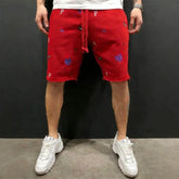 Spring Summer Mens Cotton loose Shorts Streetwear Bodybuilding Embroidered casual Short pants Jogger sports Tiger head Shorts SHOPEZRA L.L.C.