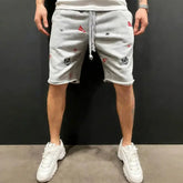 Spring Summer Mens Cotton loose Shorts Streetwear Bodybuilding Embroidered casual Short pants Jogger sports Tiger head Shorts SHOPEZRA L.L.C.