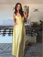 Satin Sexy Lace Spliced Maix Sling Dress Women Sleeveless Backless Yellow Vacation Vestidos 2026 Fashion Summer Lady Dresses﻿ SHOPEZRA L.L.C.
