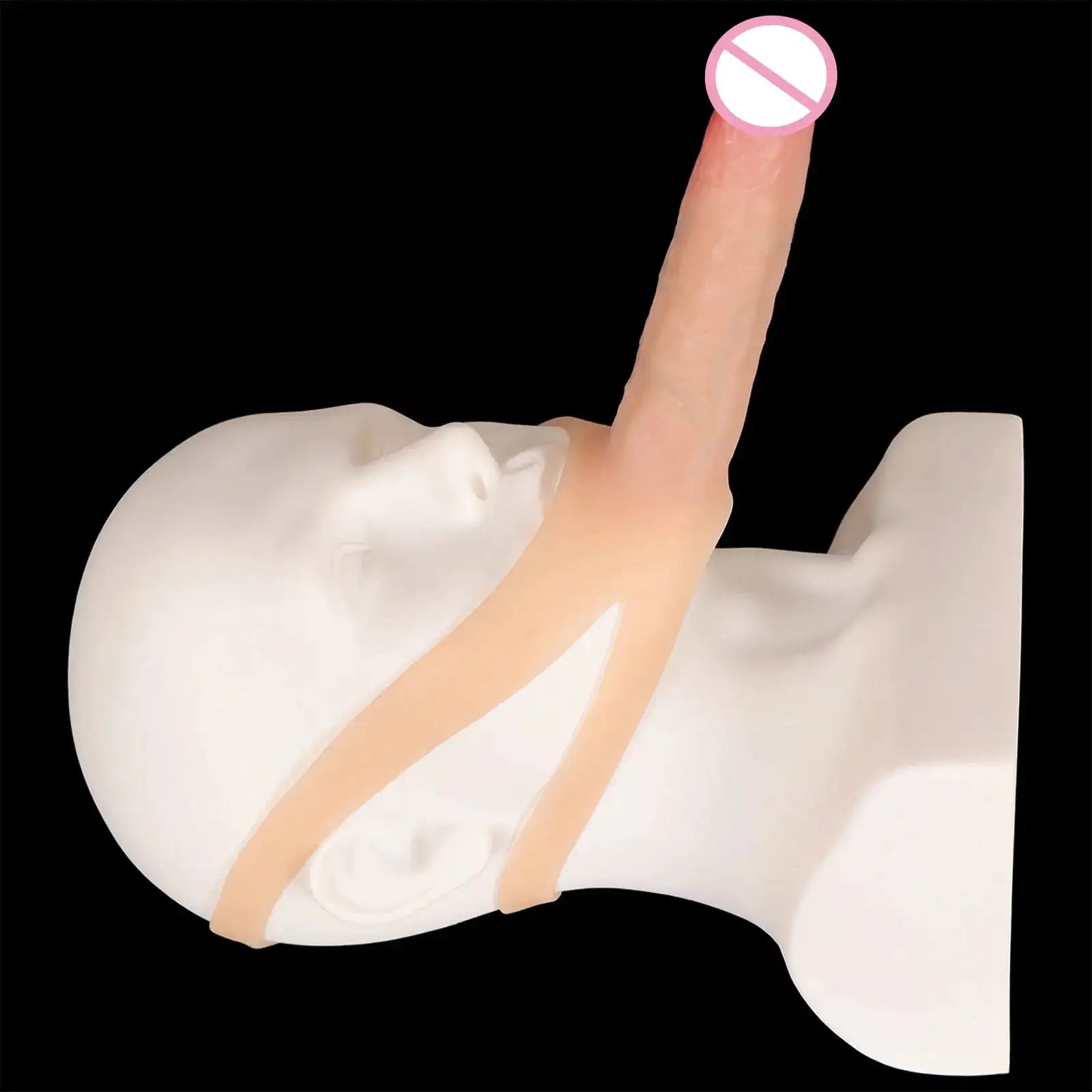 Head Mounted Dildo Realistic Wear Penis Strapon Dildo Women Men Oral Sex Toys Bdsm Toys Vaginal Dual-Use Prostate Massage Games by Dropshipman