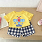 Boys Trendy Costume Printed T-shirt+Shorts Casual Sports Wear Cartoon Tees All-match Shorts Two Piece Set Toddler Clothing SHOPEZRA L.L.C.