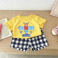Boys Trendy Costume Printed T-shirt+Shorts Casual Sports Wear Cartoon Tees All-match Shorts Two Piece Set Toddler Clothing SHOPEZRA L.L.C.