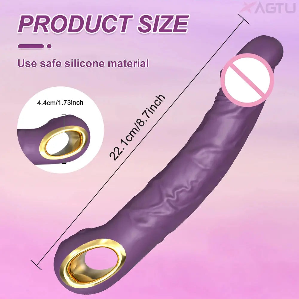 SHOPEZRA L.L.C. dildo vibrator for women with G-spot, clitoris, and nipple stimulation, realistic design for female masturbation.
