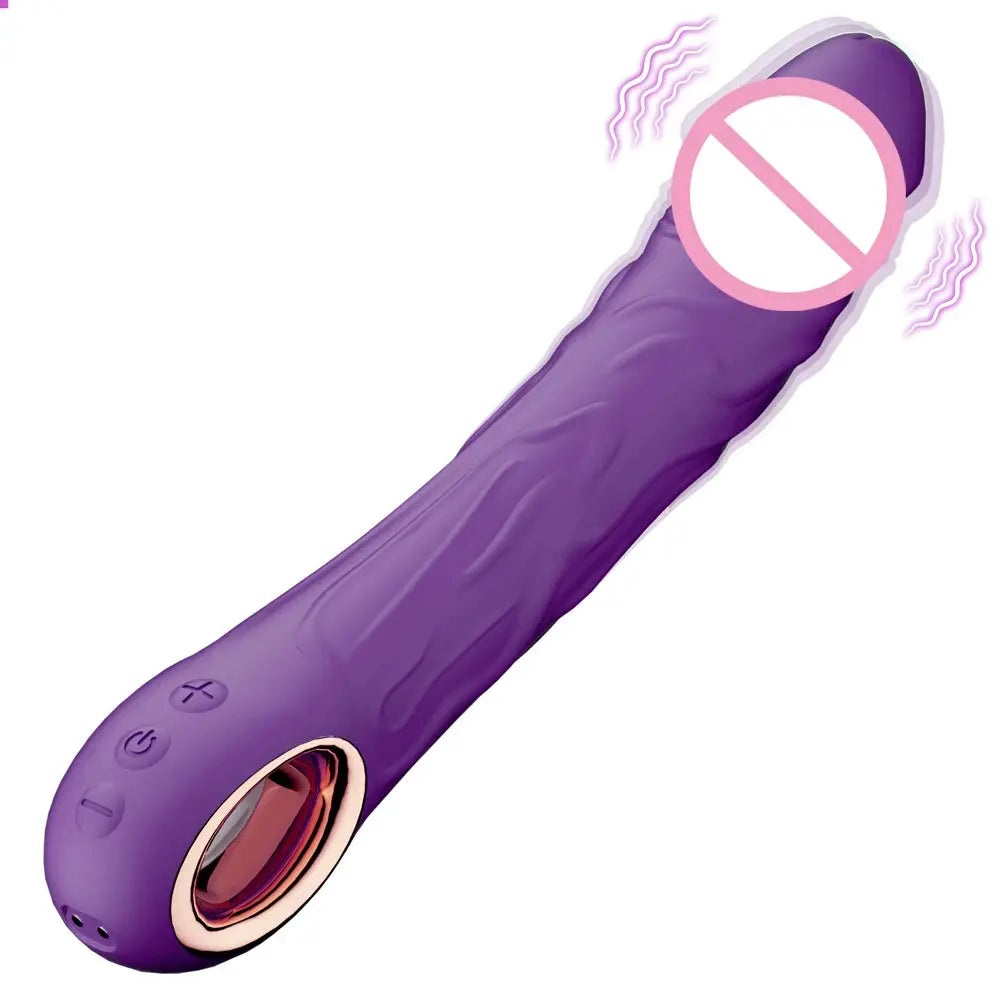 SHOPEZRA L.L.C. dildo vibrator for women, G-spot and clitoris stimulator, with realistic design and multiple stimulation points.