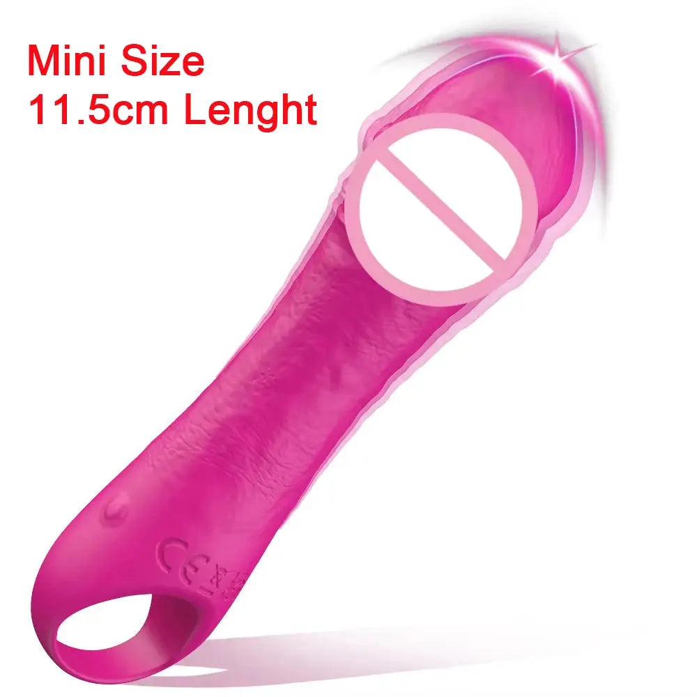 SHOPEZRA L.L.C. dildo vibrator for women, G-spot and clitoral stimulator, with realistic design for female masturbation.