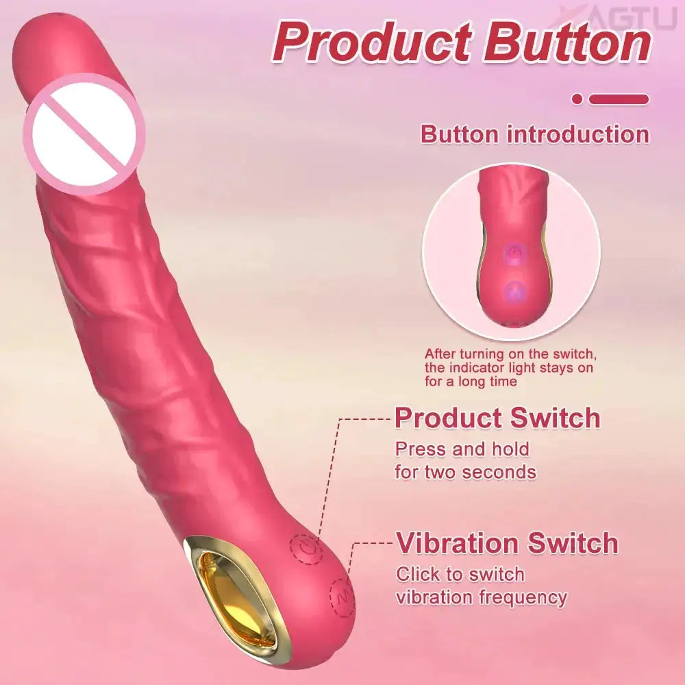 Vibrating Dildo for Women Realistic Penis Female Masturbation Sex Dildo Vagina G-Spot Vibrator Adult Goods Sex Toy for Women by Dropshipman