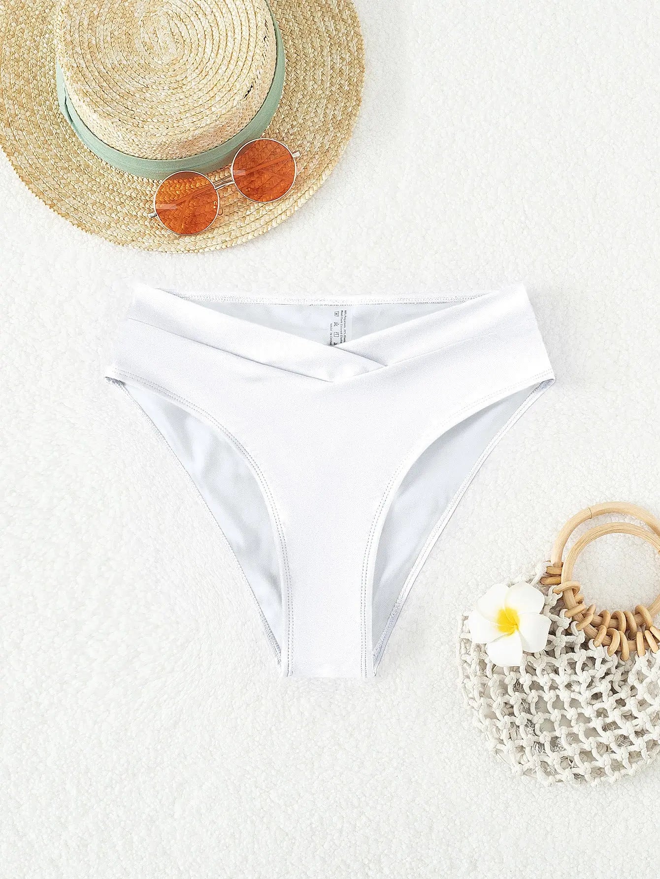 Solid color quick-dry women's bikini swim shorts featuring a sexy design by SHOPEZRA L.L.C. for European and American markets