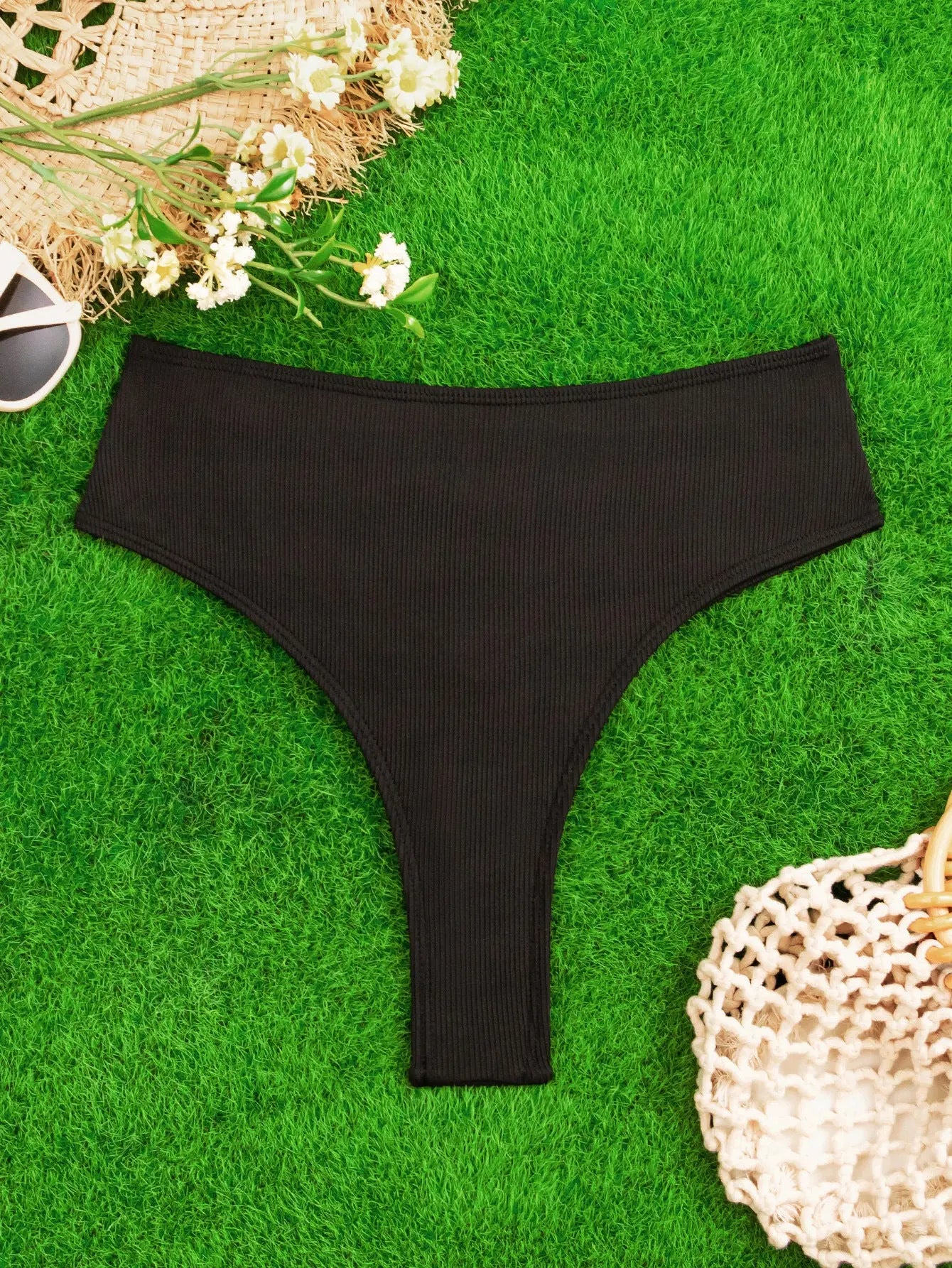 Women's solid color quick-dry bikini swim shorts from SHOPEZRA L.L.C., featuring a sexy, stylish design perfect for beachwear.