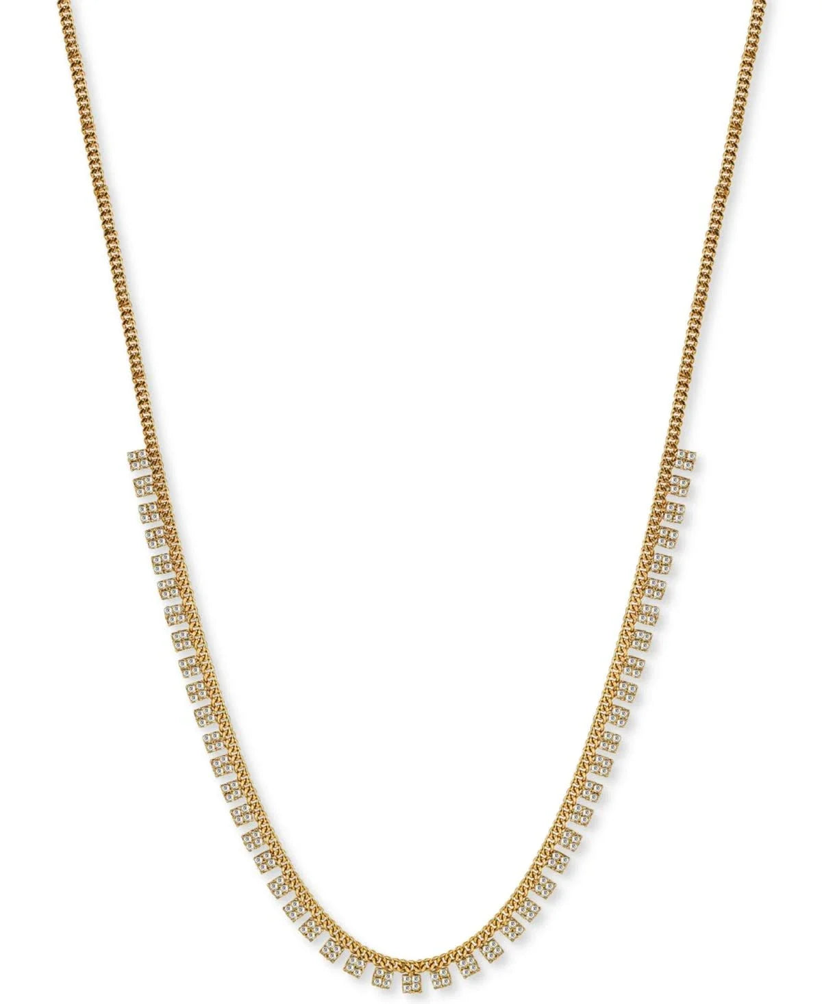 Argento Vivo Zirconia 18 Statement Necklace in 18k Gold-Plated Sterling Silver