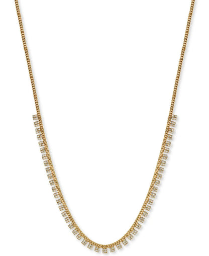 Argento Vivo Zirconia 18 Statement Necklace in 18k Gold-Plated Sterling Silver