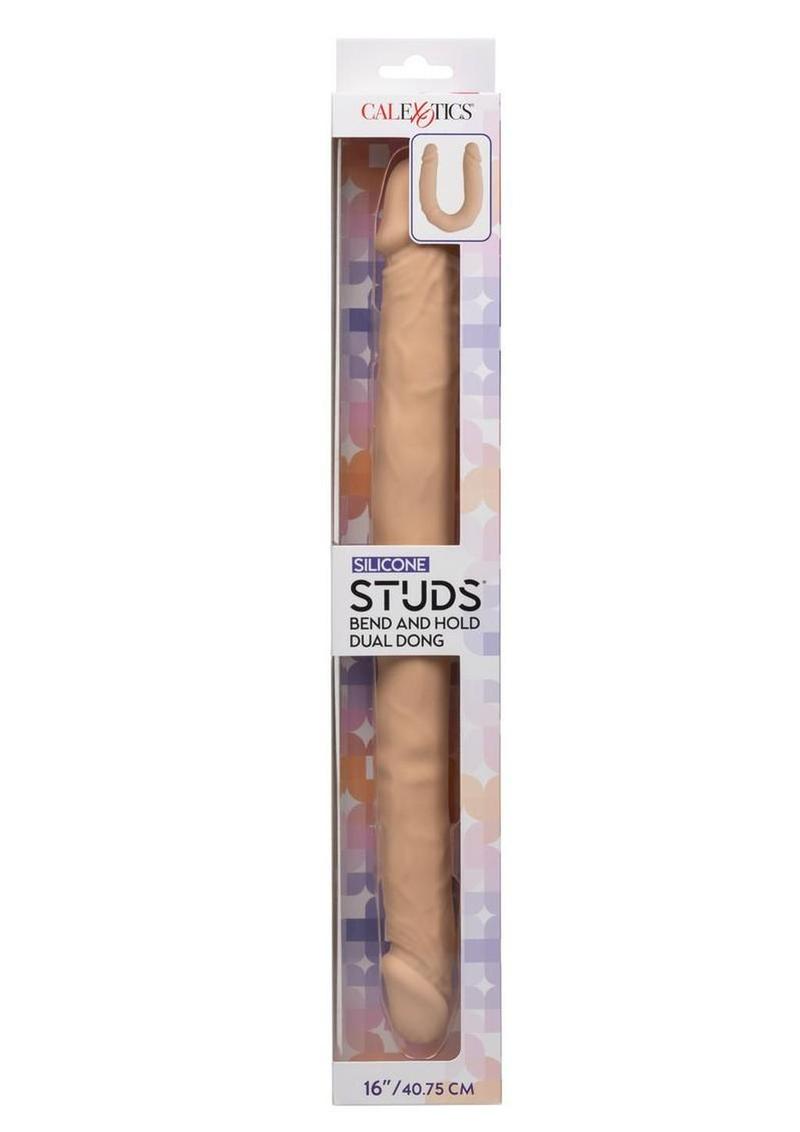 Silicone Studs Bend and Hold Dual Dong 16"