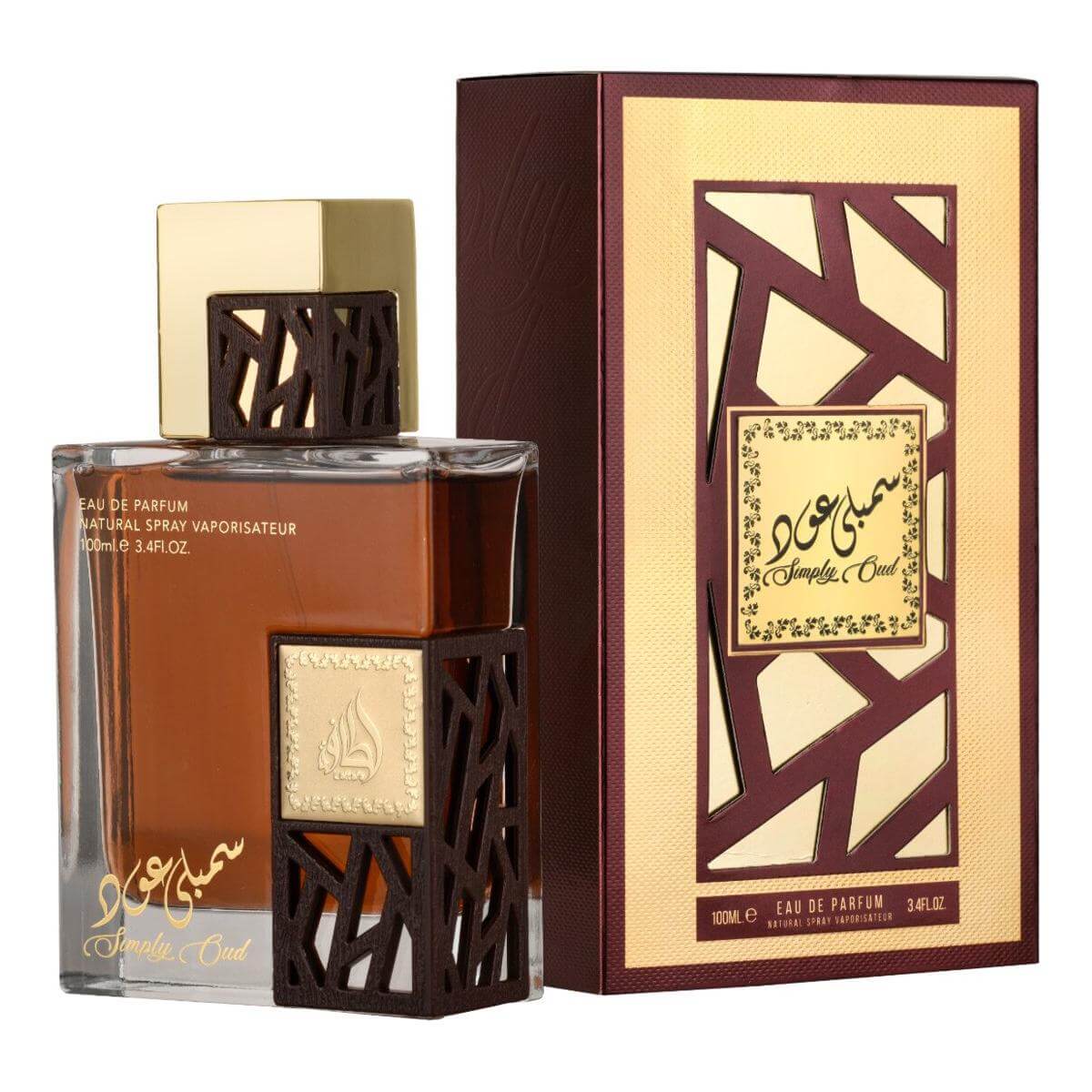 Simply Oud by Lattafa Perfume for Unisex EDP 3.4 oz