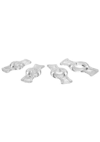 Size Matters Endurance Clear 4-Ring Penis Ring Set