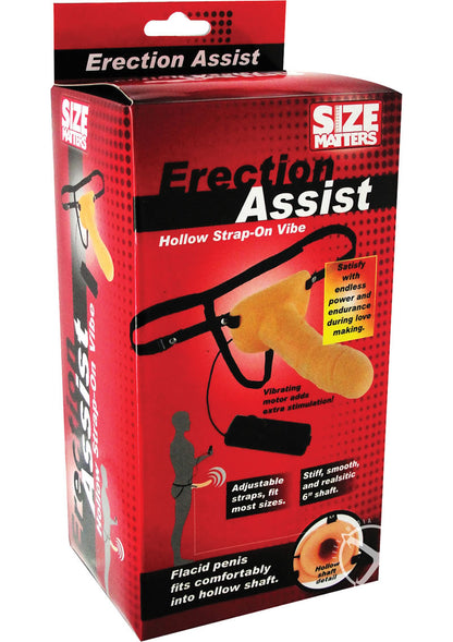Erection Assist Hollow Strap On Vibe With Wired Remote Control