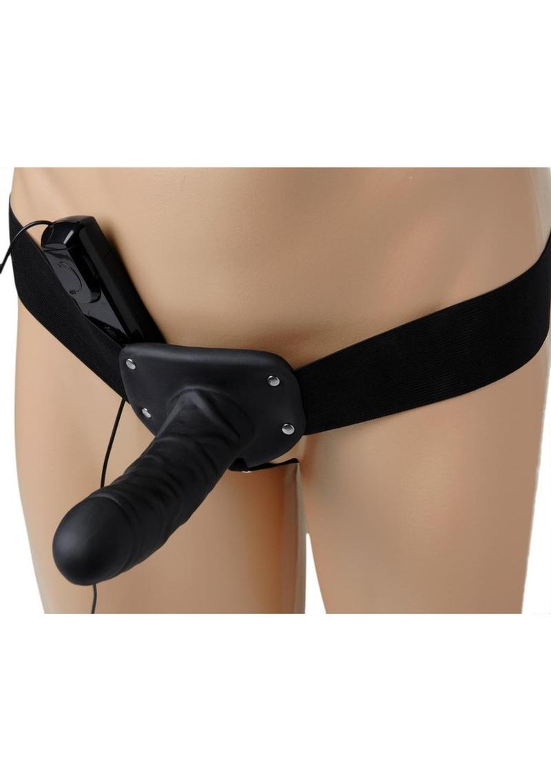 Deluxe Vibro Erection Assist Strap-On With Wired Remote