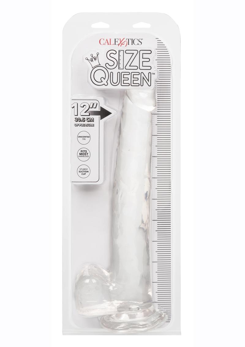Size Queen 12" Dildo with Balls by CalExotics