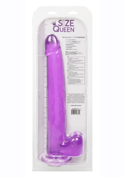Size Queen 12" Dildo with Balls by CalExotics