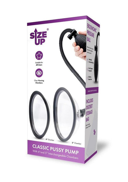 Size Up Classic Pussy Pump with Interchangeable Chambers