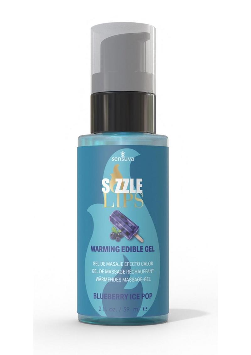 Sensuva Sizzle Lips Warming Edible Gel Blueberry Ice Pop