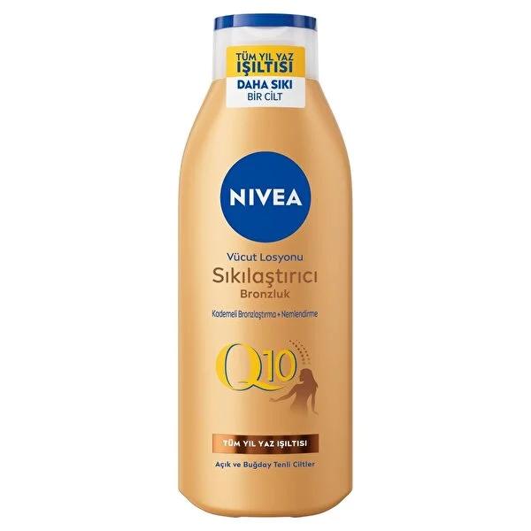 Nivea Q10 Firming &amp; Tanning Body Lotion - Moisturizing, Dermatologically Approved - 6.76 fl oz