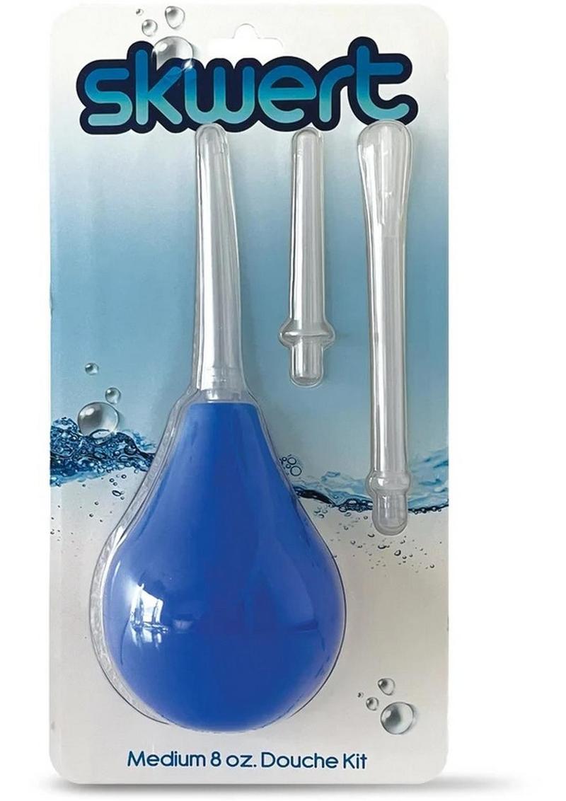 Skwert Medium 8oz Douche Kit Blue Bulb