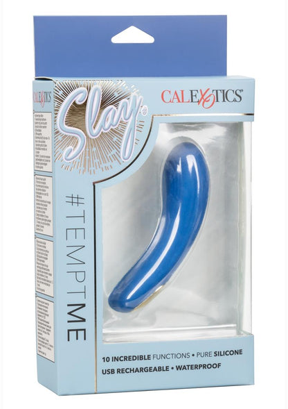 CalExotics Slay TemptMe Silicone Rechargeable Bullet – Blue