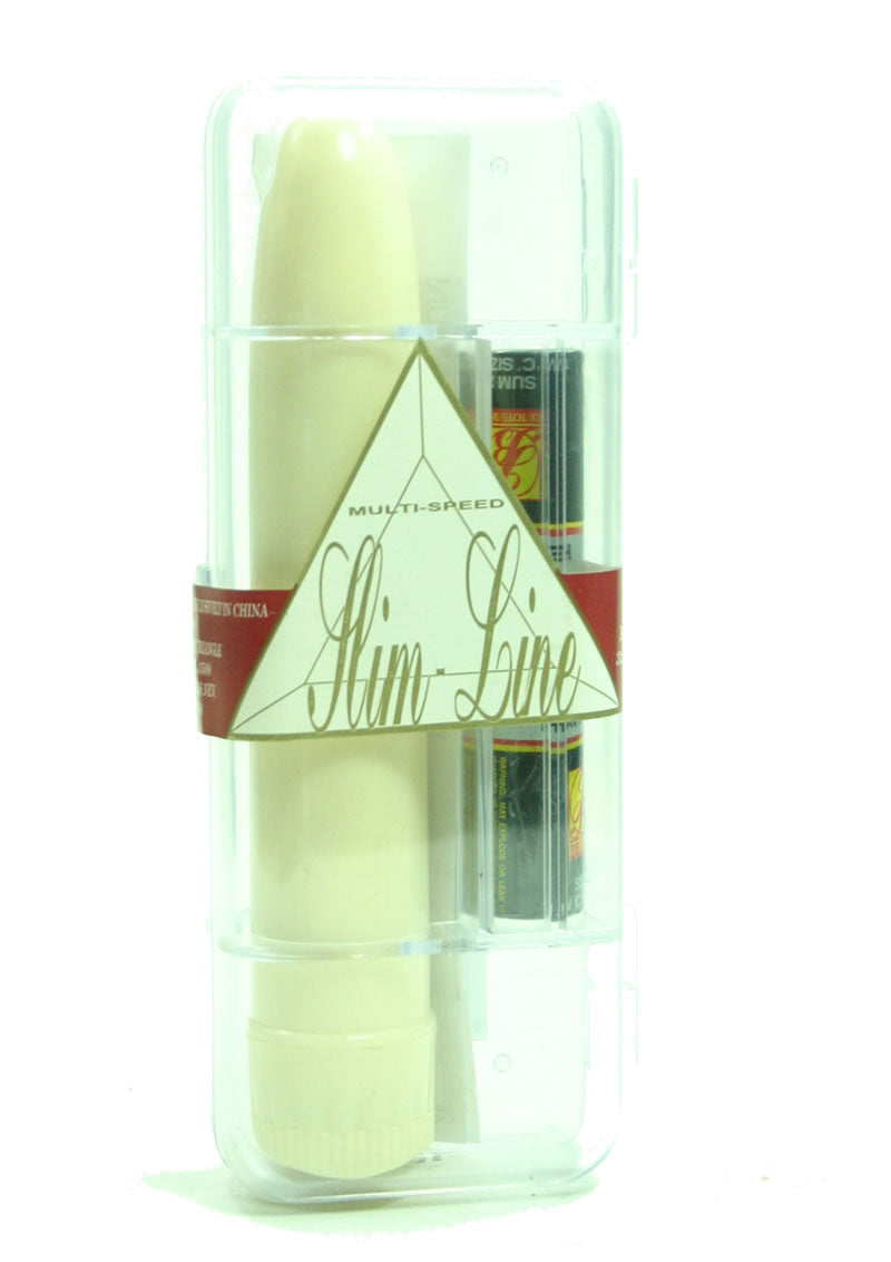 Slim Line Plastic Multi-Speed Vanilla Vibrator