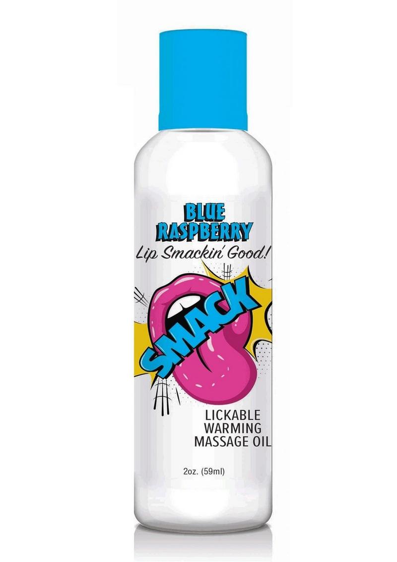 Smack Blue Raspberry Lickable Warming Massage Oil