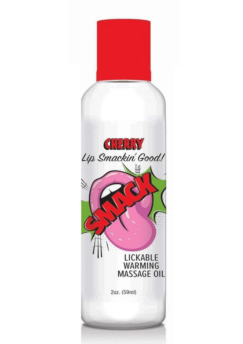 Smack Cherry Lickable Warming Massage Oil Lip Smackin Good