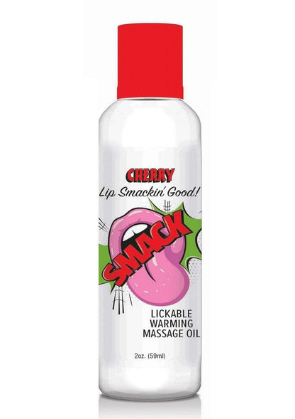 Smack Cherry Lickable Warming Massage Oil Lip Smackin Good