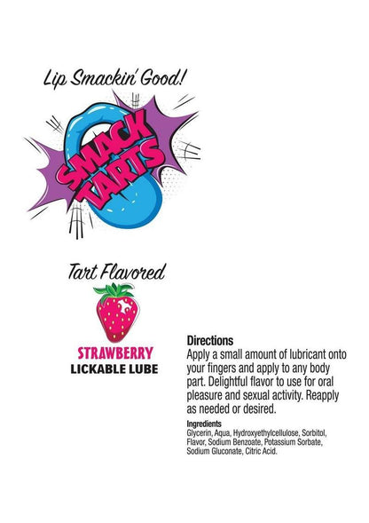 Smack Tarts Lickable Lube 2oz - Sour