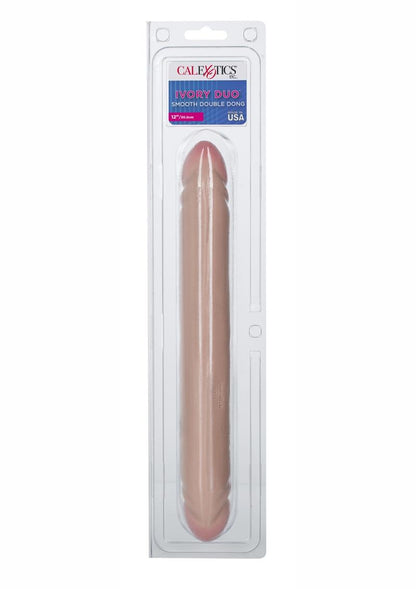 CalExotics Ivory Duo Smooth Double Dong