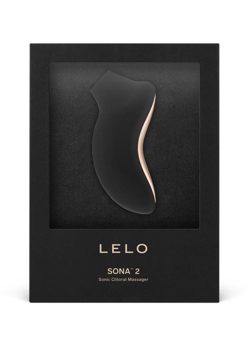 LELO SONA Sonic Clitoral Massager Midnight Black