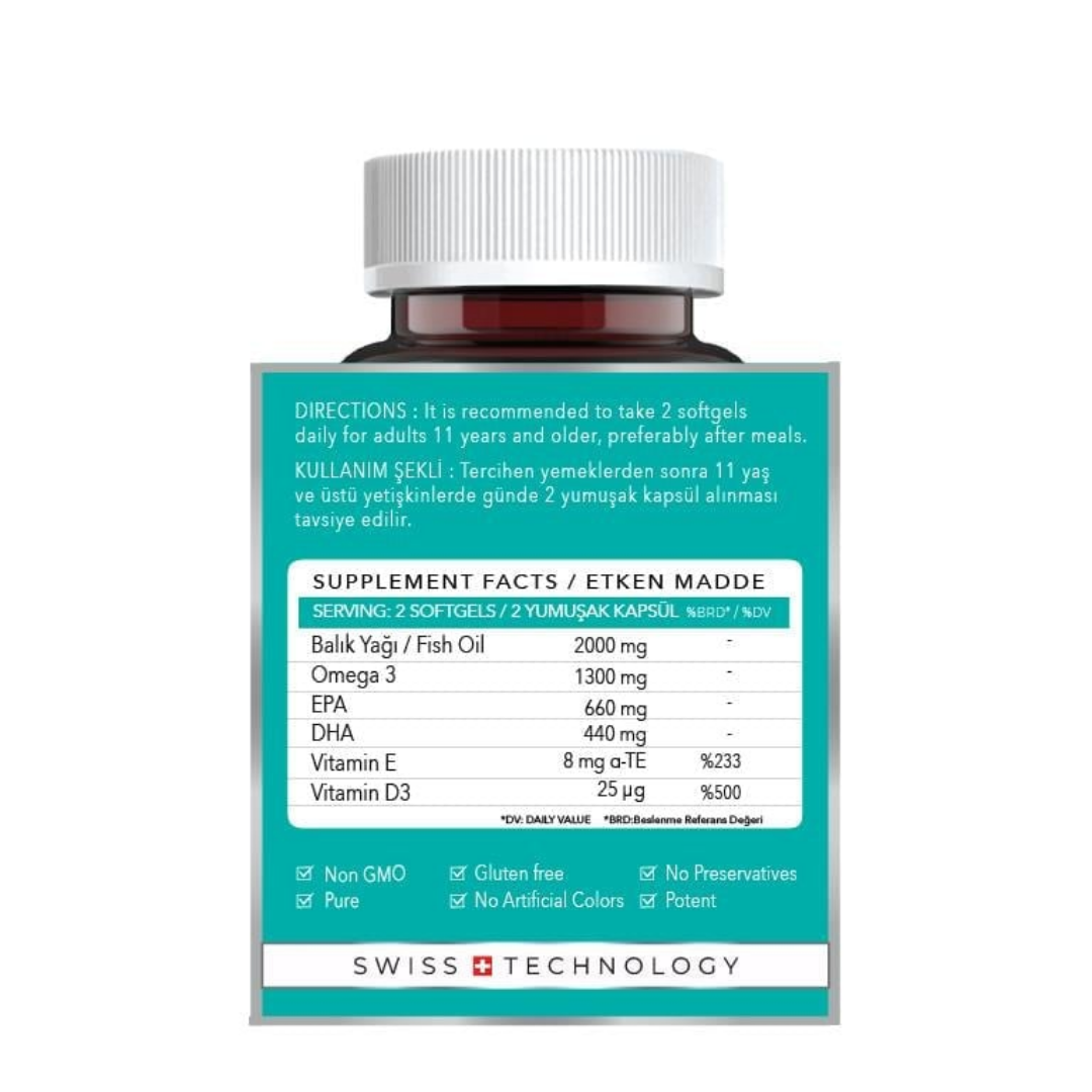 Sovital Ultra Omega 3 Heart &amp; Brain Support 60 Softgels