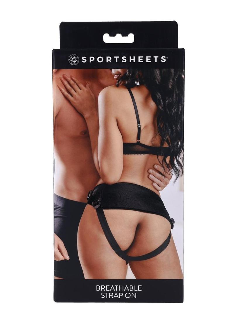 Sportsheets Breathable Strap-On Comfortable And Black Harness