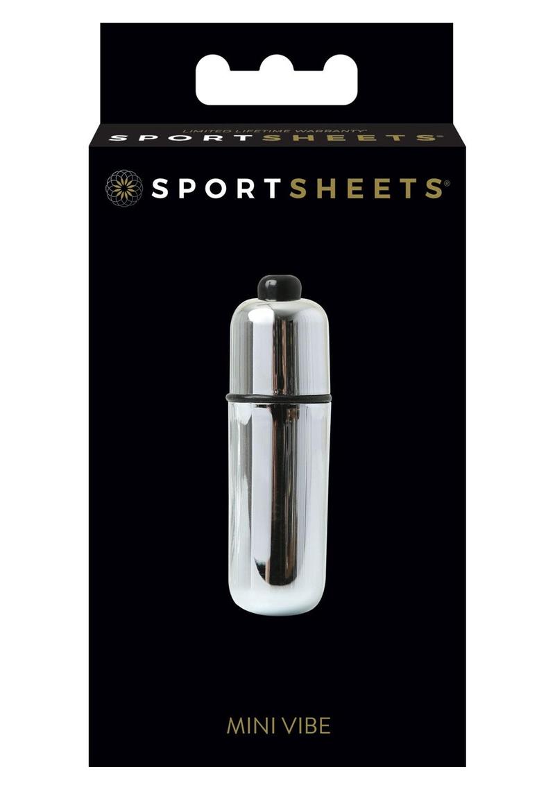 Sport Sheets Mini Vibe Silver Peanut Bullet Vibrator