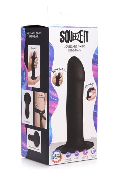 Squeeze It Squeezable Phallic Harness Compatible Dildo
