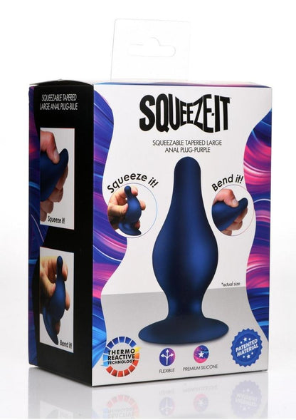 Squeeze-It Squeezable Tapered Small Anal Plug Flexible Silicone