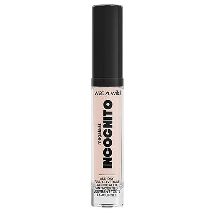 Wet n Wild Mega Last Incognito Concealer - Light Beige, Natural Finish Makeup for Flawless Coverage