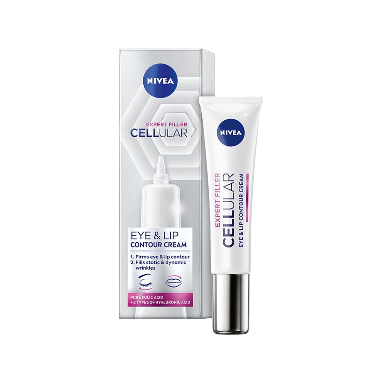 Nivea Cellular Expert Filler Eye Cream 15ml - Anti-Aging Eye Care for Fine Lines &amp; Wrinkles